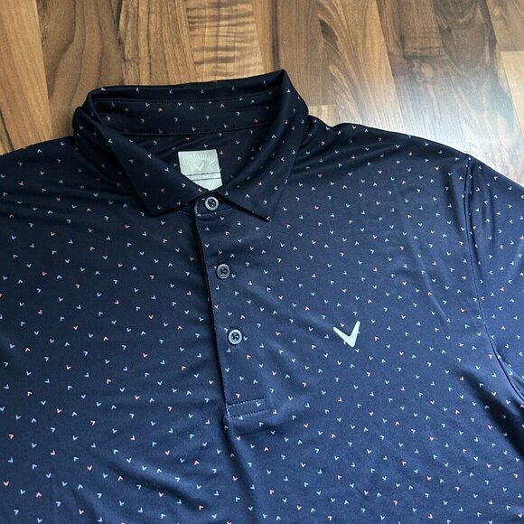 Callaway Golf Polo Opti-Dri Blue Shirt Large - Picture 2 of 4